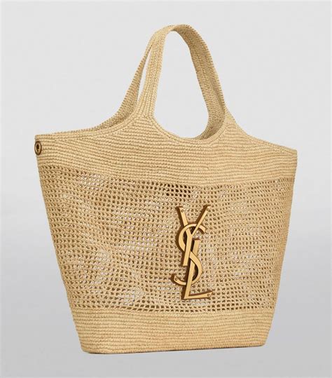 ysl woven tote|ysl tote shoulder bag icare.